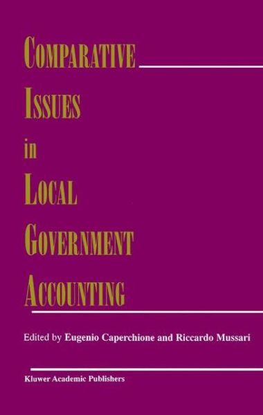 Cover for Eugenio Caperchione · Comparative Issues in Local Government Accounting (Hardcover Book) [2000 edition] (1999)