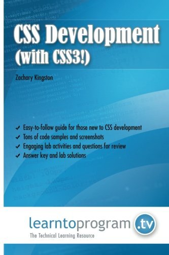 Cover for Mr. Zahchary Kingston · Css Development (With Css3) (Paperback Book) (2013)