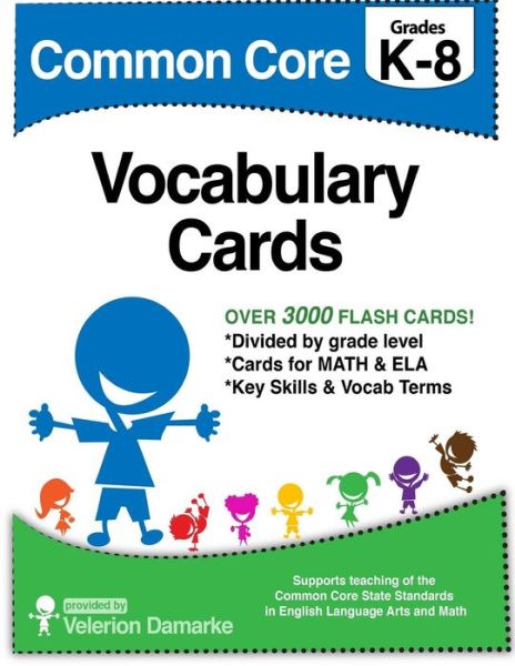 Cover for Velerion Damarke · Common Core Vocabulary Cards: Black &amp; White Version (Paperback Book) (2014)