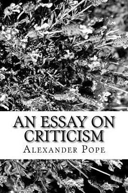 Cover for Alexander Pope · An Essay on Criticism (Taschenbuch) (2018)