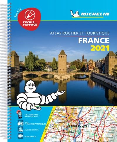 Cover for Michelin · France 2021 -Tourist &amp; Motoring Atlas A4 Laminated Spiral: Tourist &amp; Motoring Atlas A4 spiral (Spiral Book) (2020)