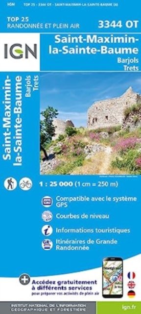 St-Maximin / La Ste-Baume - TOP 25 -  - Bøger - Institut Geographique National - 9782758553991 - 12. juni 2023
