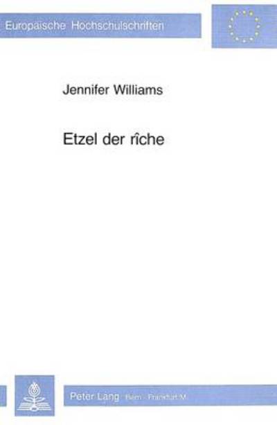 Cover for Jennifer Williams · Etzel Der Riche (Paperback Book) (1981)