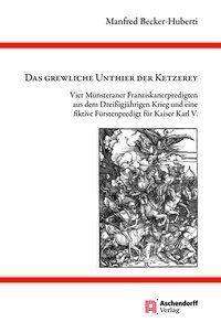 Cover for Becker-Huberti · Das Grewliche Unthier De (Book) (2020)