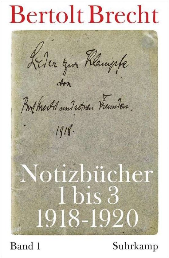 Cover for Bertolt Brecht · Brecht:notizbÃ¼cher.01 (Bog)