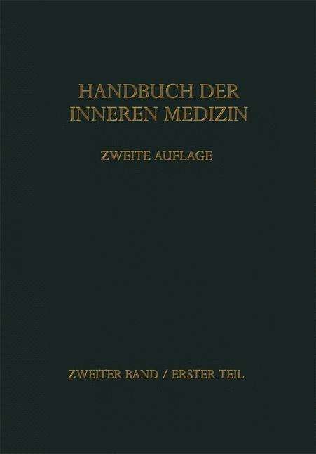 Cover for Von Bergmann Gustav Von Bergmann · Handbuch der inneren Medizin (Taschenbuch) (1928)