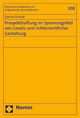 Cover for Schmidt · Prospekthaftung im Spannungsfel (N/A) (2019)