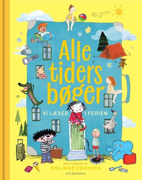 Cover for Gyldendal · Alle tiders bøger: ALLE TIDERS BØGER vi læser i ferien (Innbunden bok) [1. utgave] (2022)