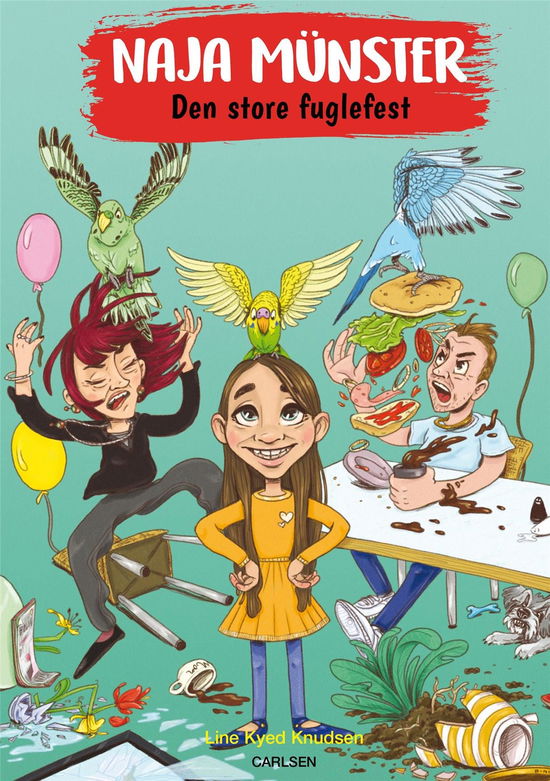 Cover for Line Kyed Knudsen · Naja Münster: Naja Münster (1) - Den store fuglefest (Gebundesens Buch) [1. Ausgabe] (2019)