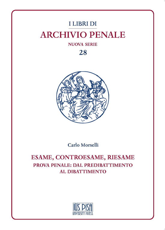 Cover for Carlo Morselli · Esame, Controesame, Riesame. Prova Penale: Dal Predibattimento Al Dibattimento (Book)