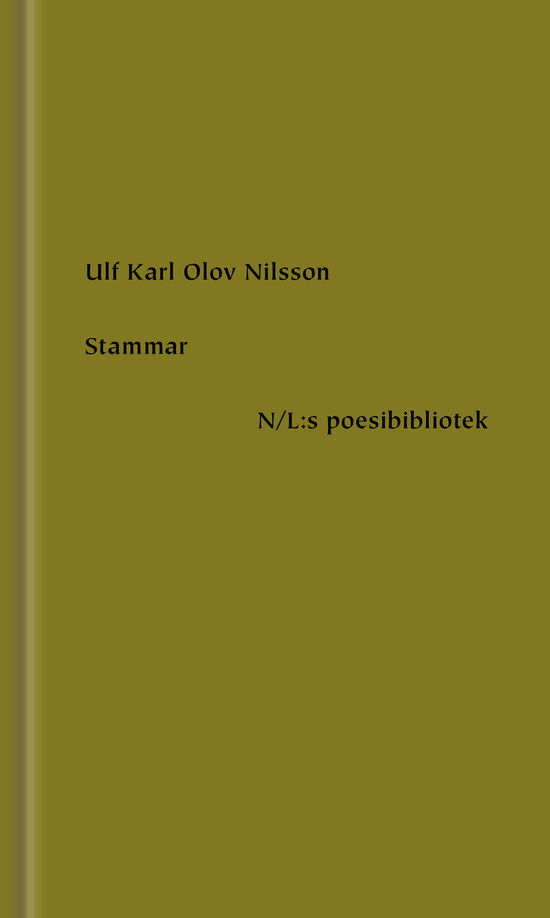 Cover for Ulf Karl Olov Nilsson · Poesibiblioteket: Stammar (Bound Book) (2020)