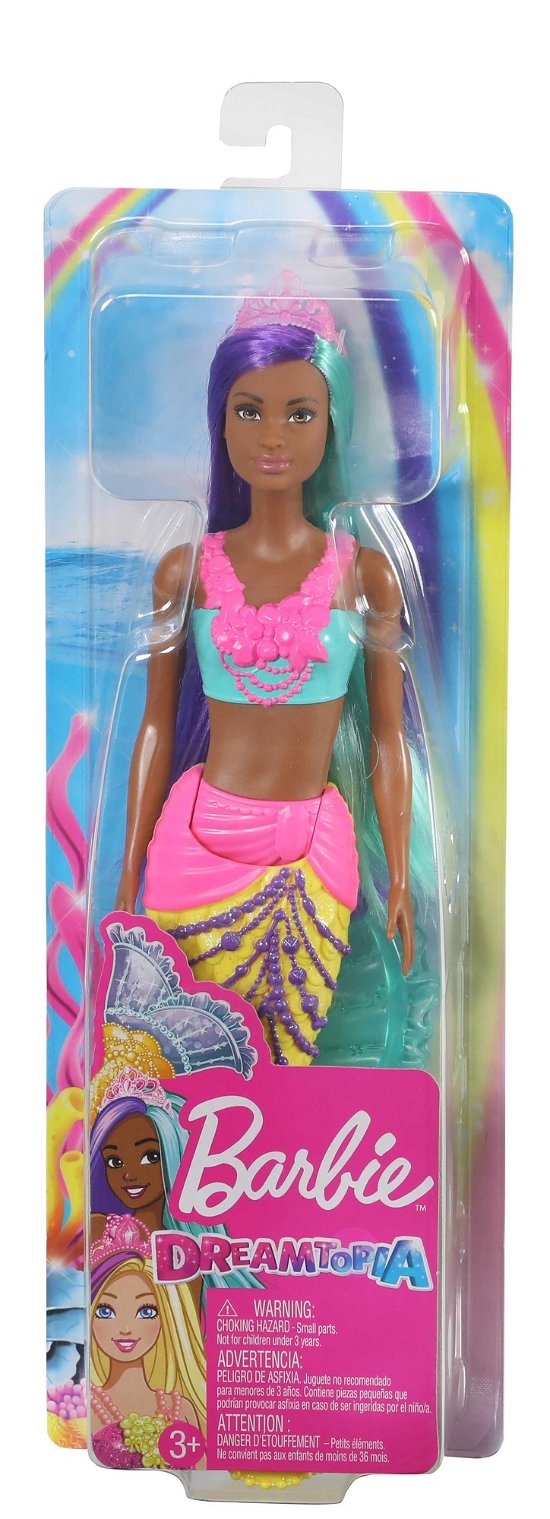 Cover for Barbie · Dreamtopia - Mermaid - Purple / Light Blue Hair - Yellow Tail (Legetøj) (2019)