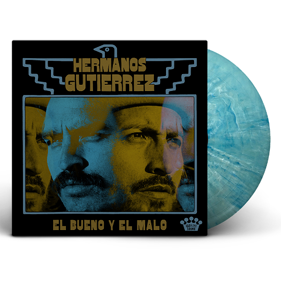 Cover for Hermanos Gutierrez · El Bueno Y El Malo (Indie Exclusive Blue &amp; White Opaque Marble Vinyl) (LP) (2022)