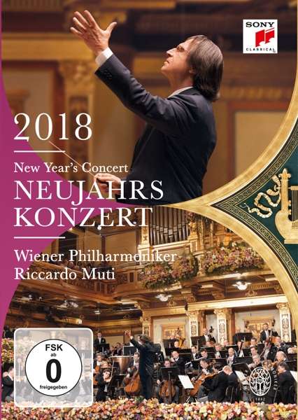 New Year's Concert 2018 / Neujahrskonzert 2018 - Riccardo Muti / Wiener Philharmoniker - Elokuva - Sony Owned - 0889854705992 - perjantai 9. maaliskuuta 2018