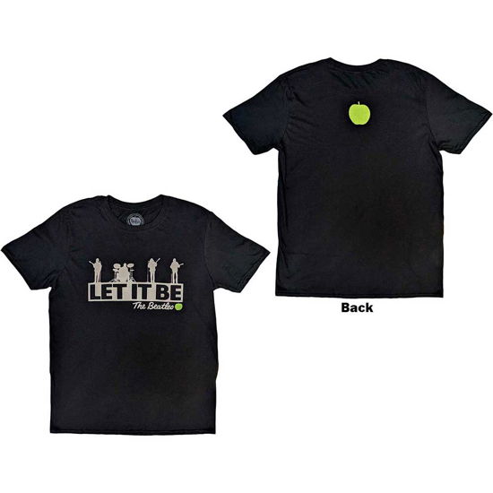 The Beatles Unisex T-Shirt: Rooftop (Back Print) - The Beatles - Mercancía - Apple Corps - Apparel - 5055295324992 - 