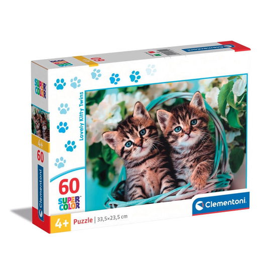 Clementoni Legpuzzel Super Color Lovely Kitty Twins 60st. - Clementoni - Merchandise -  - 8005125265992 - 