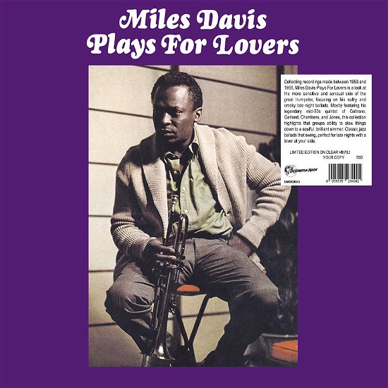 Cover for Miles Davis · Plays For Lovers (Numbered Edition) (Clear Vinyl) (LP) [Numbered edition] (2023)