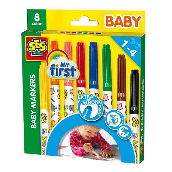 Cover for Ses · Baby markers SES: 8 stuks kleur (00299) (Leksaker)