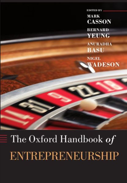 Cover for Mark Casson · The Oxford Handbook of Entrepreneurship - Oxford Handbooks (Paperback Book) (2008)