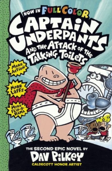 Captain Underpants and the Attack of the Talking Toilets - Dav Pilkey - Livres - Turtleback - 9780606356992 - 7 janvier 2014