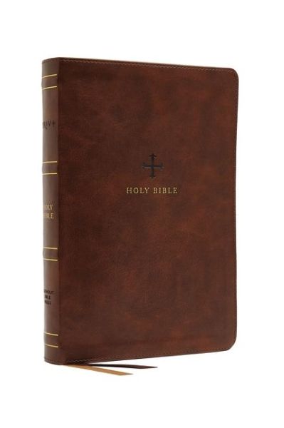 Cover for Catholic Bible Press · NRSV, Catholic Bible, Thinline Edition, Leathersoft, Brown, Comfort Print: Holy Bible (Leather Book) (2020)