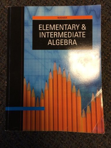 Cover for McKeague · Acp Elementary and Intermediatealgebra (Paperback Book) (2011)
