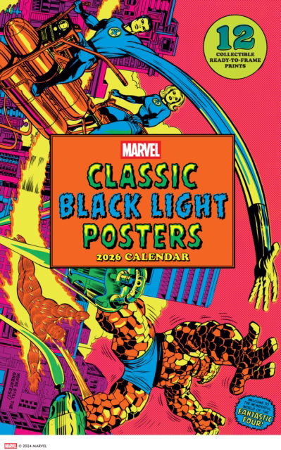 Marvel Classic Black Light 2026 Poster Calendar with 12 Frameable Prints - Marvel Entertainment - Merchandise - Abrams - 9781419782992 - July 8, 2025