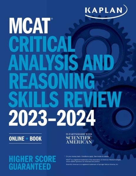 Cover for Kaplan Test Prep · MCAT Critical Analysis and Reasoning Skills Review 2023-2024: Online + Book - Kaplan Test Prep (Paperback Book) (2022)