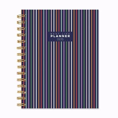 Cover for TF Publishing · Cal 2022- Preppy Stripes Best Life Academic Year Planner (Calendar) (2021)