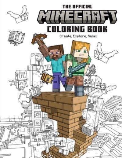 Cover for Insight Editions · The Official Minecraft Coloring Book: Create, Explore, Relax!: Colorful Storytelling for Advanced Artists (Pocketbok) (2022)