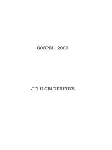 Cover for Jdu Geldenhuys · Gospel 2000 (Pocketbok) (2007)