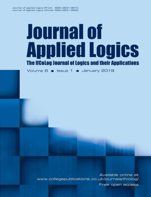 Journal of Applied Logics - The IfCoLog Journal of Logics and their Applications - Dov Gabbay - Bøker - College Publications - 9781848902992 - 31. januar 2019