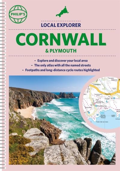 Cover for Philip's Maps · Philip's Local Explorer Street Atlas Cornwall &amp; Plymouth: (Spiral binding) - Philip's Street Atlas (Spiral Book) (2022)