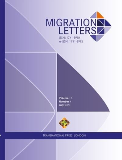 Cover for Ibrahim Sirkeci · Migration Letters - Vol. 17 No. 4 - July 2020 (Paperback Book) (2020)