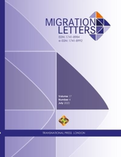 Cover for Ibrahim Sirkeci · Migration Letters - Vol. 17 No. 4 - July 2020 (Taschenbuch) (2020)