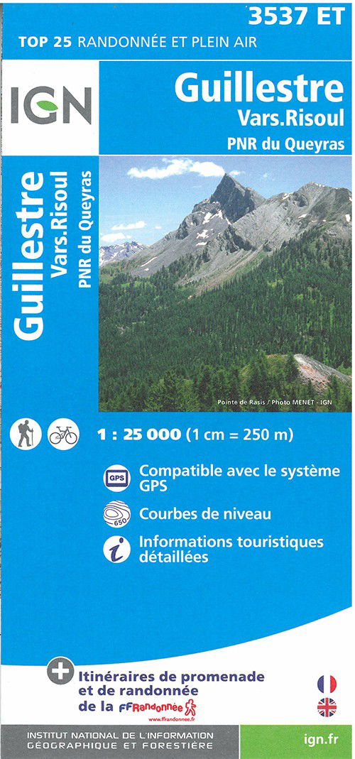 Cover for Ign · IGN TOP25: Guillestre - Vars Risoul, Parc National du Queyras (Print) (2015)