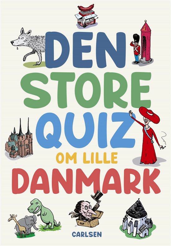 Cover for . · Den store quiz om lille Danmark (Innbunden bok) [1. utgave] (2020)