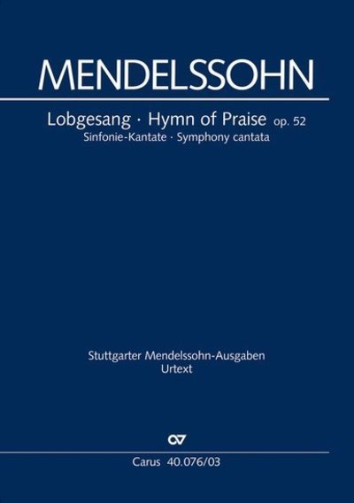 Cover for Mendelssohn · Sinf.2 Lobge.KA.CV40.076/03 (Bog)