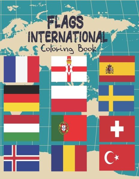 Cover for Barkoun Press · Flags International Coloring Book (Paperback Book) (2020)