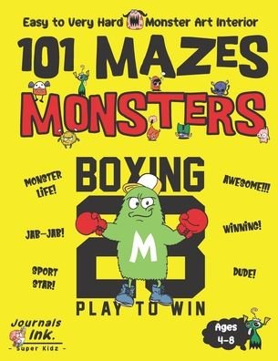 Cover for Sk · Monster Maze Book for Kids Ages 4-8 (Paperback Bog) (2020)