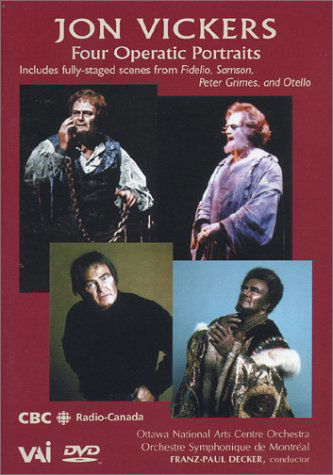 Cover for Jon Vickers · 4 Operatic Portraits (DVD) (2002)