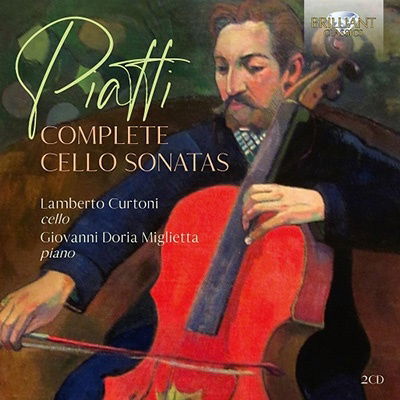 Cover for Lamberto Curtoni /giovanni Doria Miglietta · Piatti: Complete Cello Sonatas (CD) (2022)