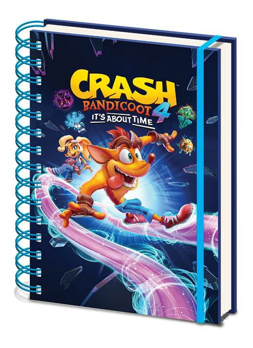 Cover for Crash Bandicoot 4: Pyramid · It's About time (A5 Notebook / Quaderno) (MERCH)