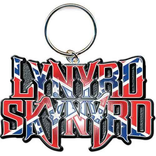 Lynyrd Skynyrd Keychain: Flag Logo (Enamel In-fill) - Lynyrd Skynyrd - Merchandise - Live Nation - 162199 - 5055295301993 - October 21, 2014