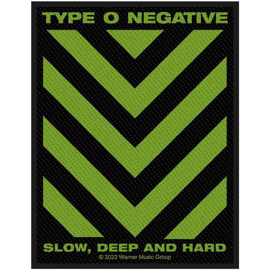 Type O Negative Standard Woven Patch: Slow, Deep & Hard - Type O Negative - Gadżety -  - 5056365715993 - 