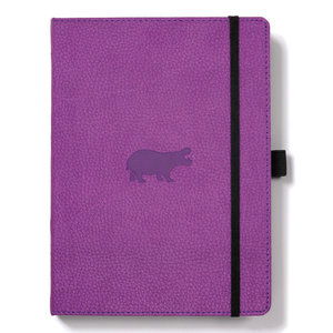 A5 Purple Hippo Nbook Plain (Stationery) (2024)