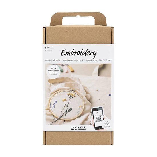 Starter Craft Kit Embroidery (970851) - Diy Kit - Marchandise - Creativ Company - 5712854586993 - 