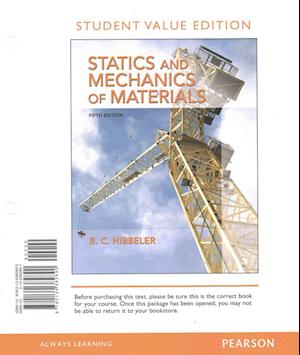 Cover for Russell C. Hibbeler · Statics and Mechanics of Materials, Student Value Edition Plus Modified MasteringEngineering with Pearson EText -- Access Card Package (Book) (2016)