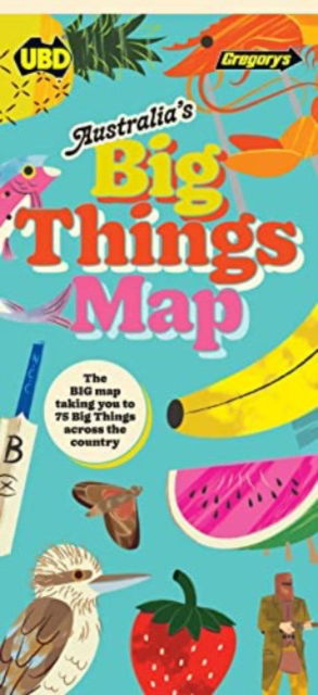 Cover for UBD Gregory's · Australia's Big Things Map (Map) (2022)
