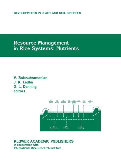 Cover for V Balasubramanian · Resource Management in Rice Systems: Nutrients: Papers presented at the International Workshop on Natural Resource Management in Rice Systems: Technology Adaption for Efficient Nutrient Use, Bogor, Indonesia, 2–5 December 1996 - Developments in Plant and  (Innbunden bok) [Partly reprinted from NUTRIENT CYCLING IN AGROECOS edition] (1998)